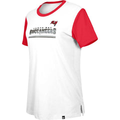 Tampa Bay Buccaneers New Era Women's Third Down Colorblock T-Shirt