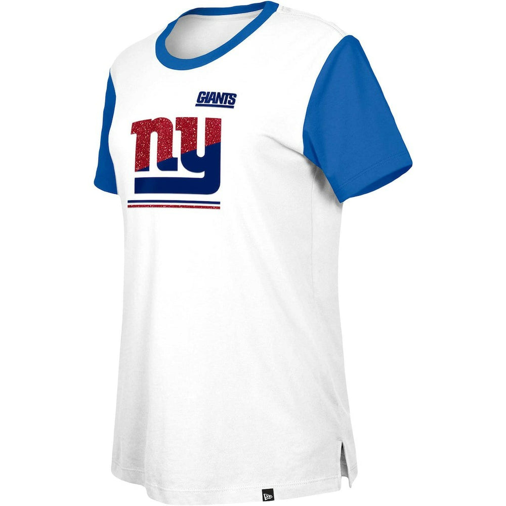 New York Giants New Era Women's Third Down Colorblock T-Shirt