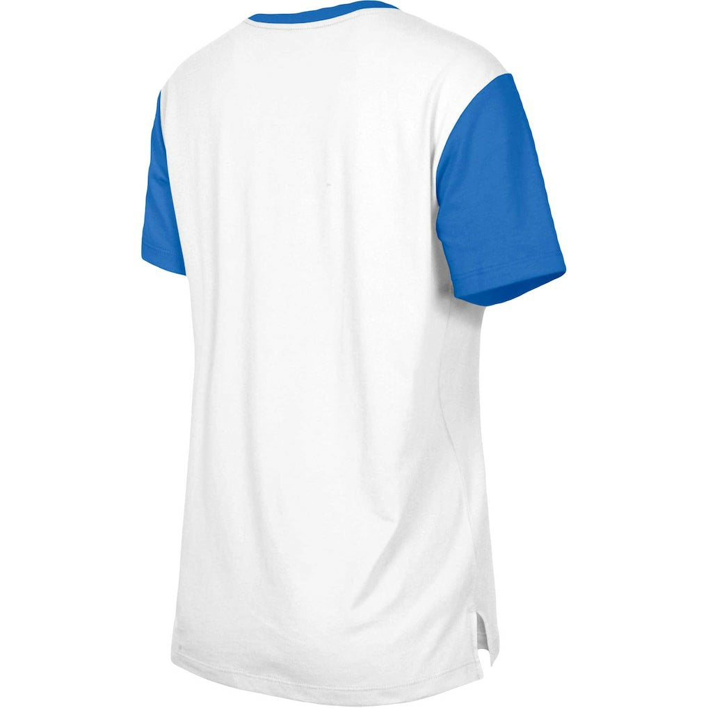 Los Angeles Rams New Era Women's Third Down Colorblock T-Shirt