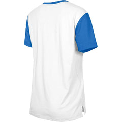 Los Angeles Rams New Era Women's Third Down Colorblock T-Shirt
