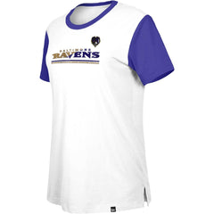 Baltimore Ravens New Era Women's Third Down Colorblock T-Shirt