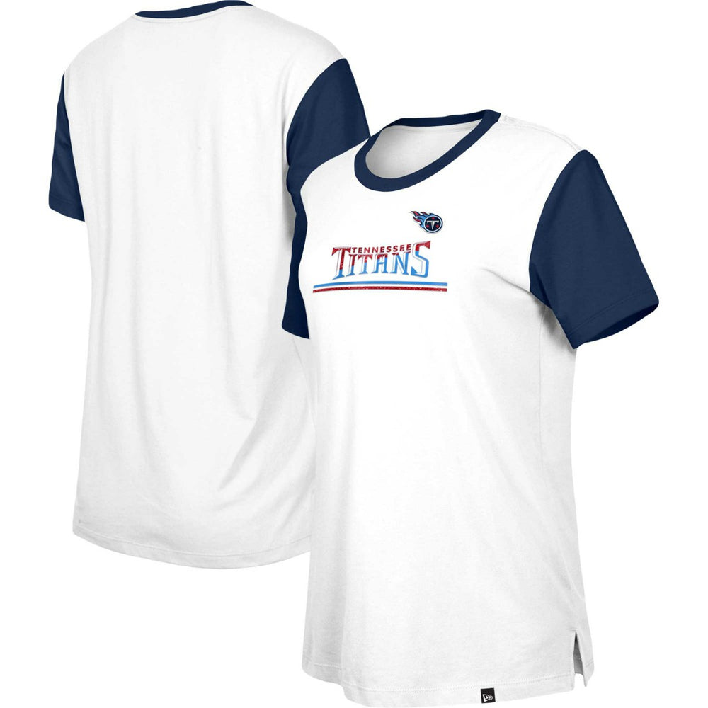 Tennessee Titans New Era Women's Third Down Colorblock T-Shirt