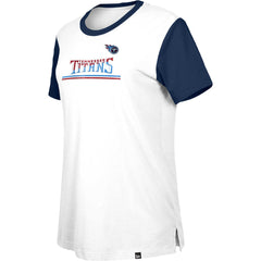 Tennessee Titans New Era Women's Third Down Colorblock T-Shirt