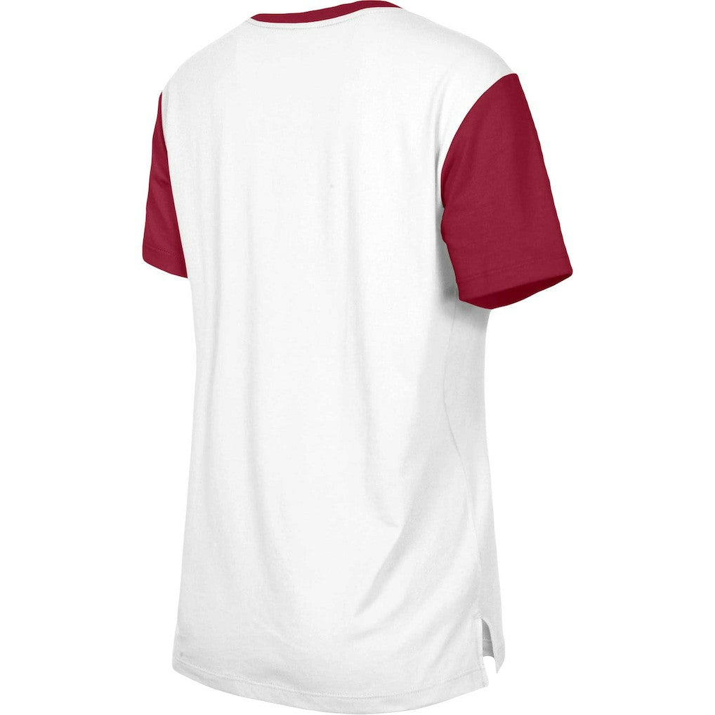 Washington Commanders New Era Women's Third Down Colorblock T-Shirt