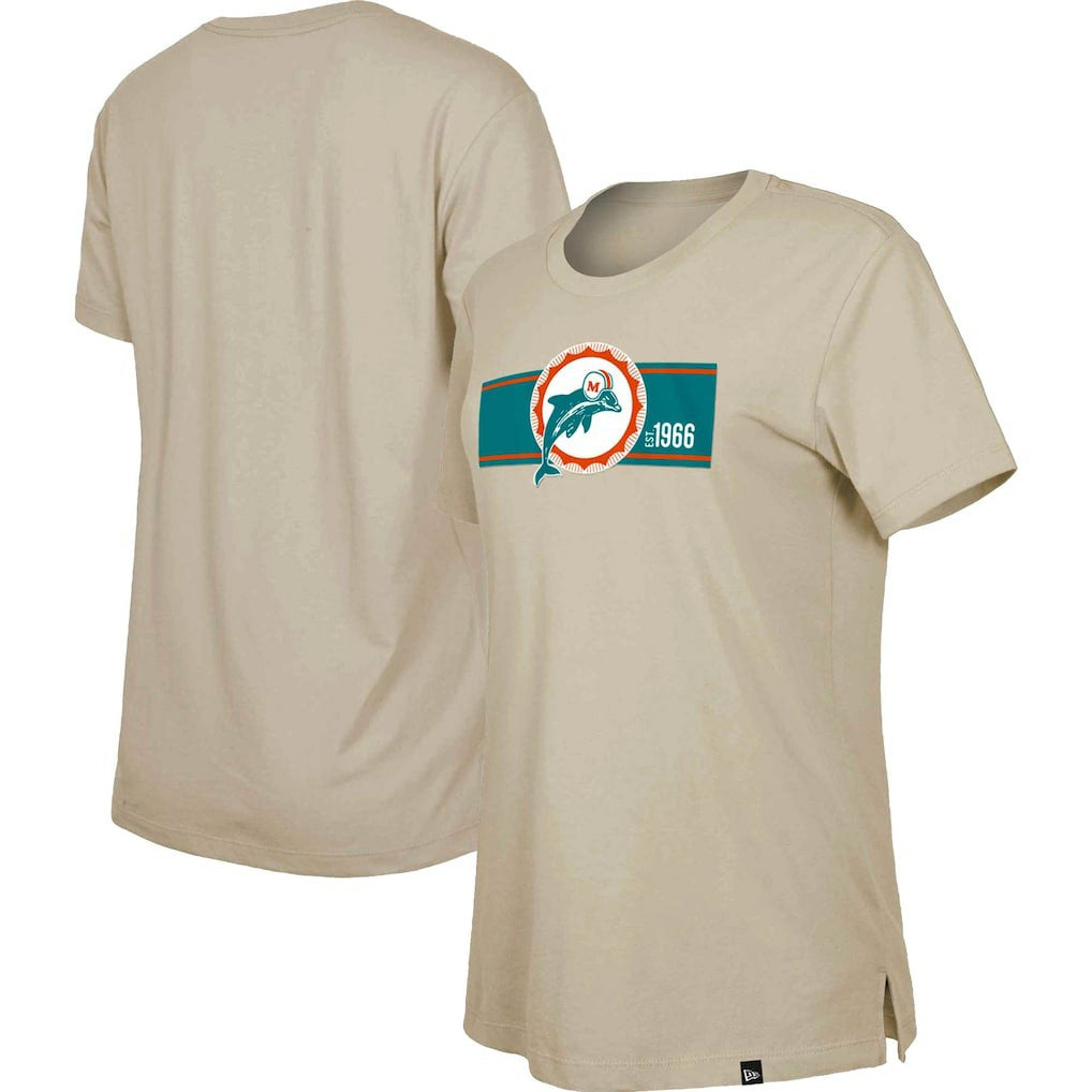 Miami Dolphins New Era Women's Third Down Historic T-Shirt