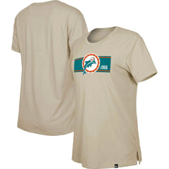 Miami Dolphins New Era Women's Third Down Historic T-Shirt