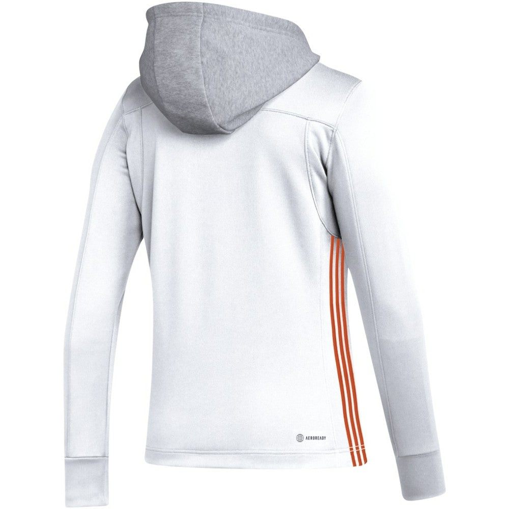Philadelphia Flyers adidas Women's Refresh Skate Lace AEROREADY Pullover Hoodie On Sale
