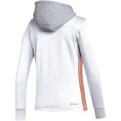 Philadelphia Flyers adidas Women's Refresh Skate Lace AEROREADY Pullover Hoodie On Sale