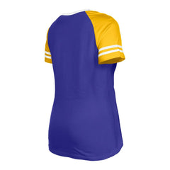 Minnesota Vikings New Era Women's Raglan Lace-Up T-Shirt