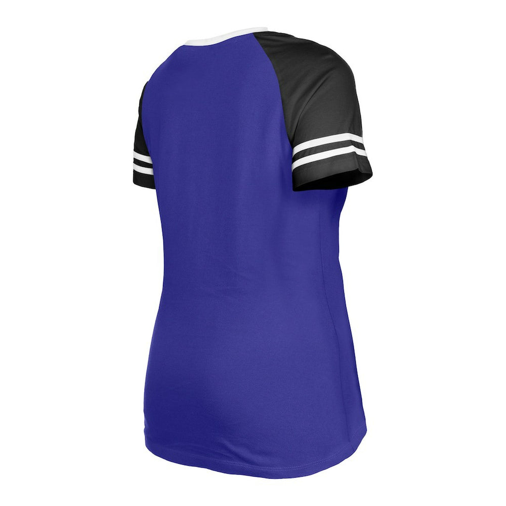 Baltimore Ravens New Era Women's Raglan Lace-Up T-Shirt