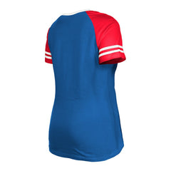 Buffalo Bills New Era Women's Raglan Lace-Up T-Shirt