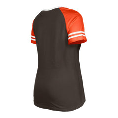Cleveland Browns New Era Women's Raglan Lace-Up T-Shirt