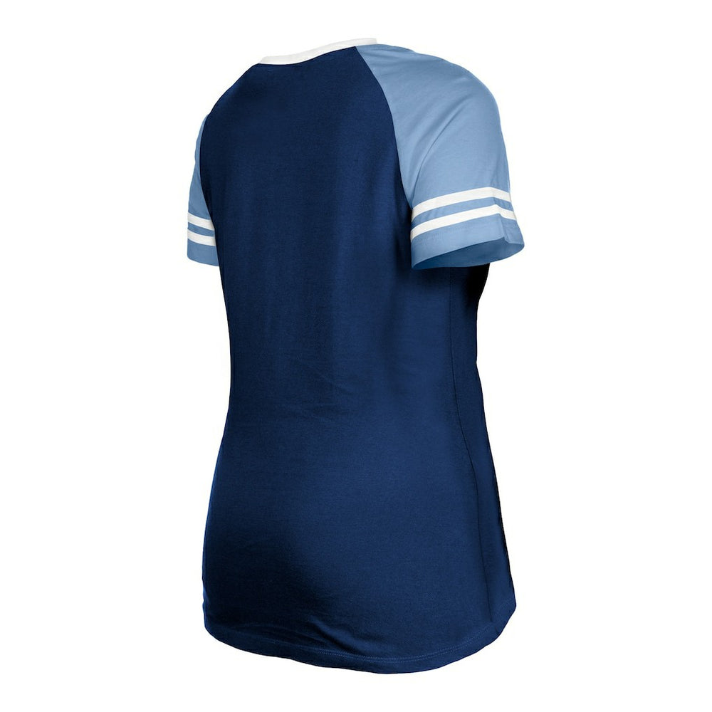 Tennessee Titans New Era Women's Raglan Lace-Up T-Shirt