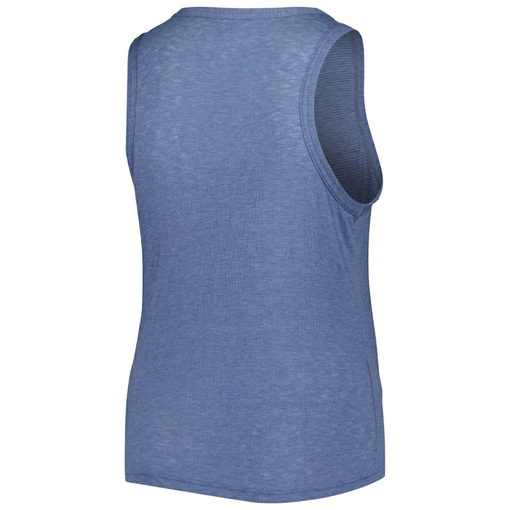 Atlanta Braves Soft as a Grape Women's Plus Size High Neck Tri-Blend Tank Top | MLB New