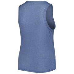 Atlanta Braves Soft as a Grape Women's Plus Size High Neck Tri-Blend Tank Top | MLB New