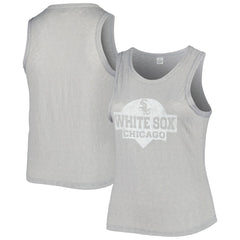 Chicago White Sox Soft as a Grape Women's Plus Size High Neck Tri-Blend Tank Top | MLB New