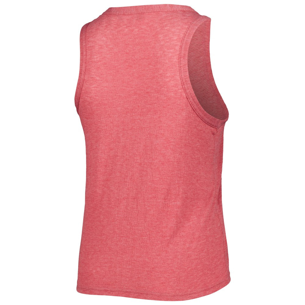 Los Angeles Angels Soft as a Grape Women's Plus Size High Neck Tri-Blend Tank Top | MLB On Sale