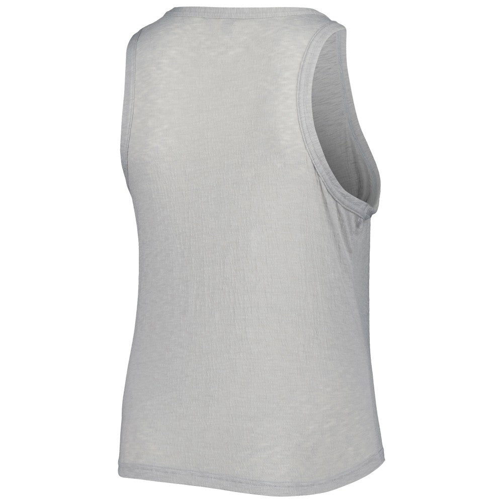Miami Marlins Soft as a Grape Women's Plus Size High Neck Tri-Blend Tank Top | MLB Shop