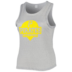Pittsburgh Pirates Soft as a Grape Women's Plus Size High Neck Tri-Blend Tank Top | MLB Online