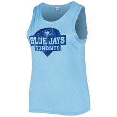 Toronto Blue Jays Soft as a Grape Women's Plus Size High Neck Tri-Blend Tank Top | MLB Sale