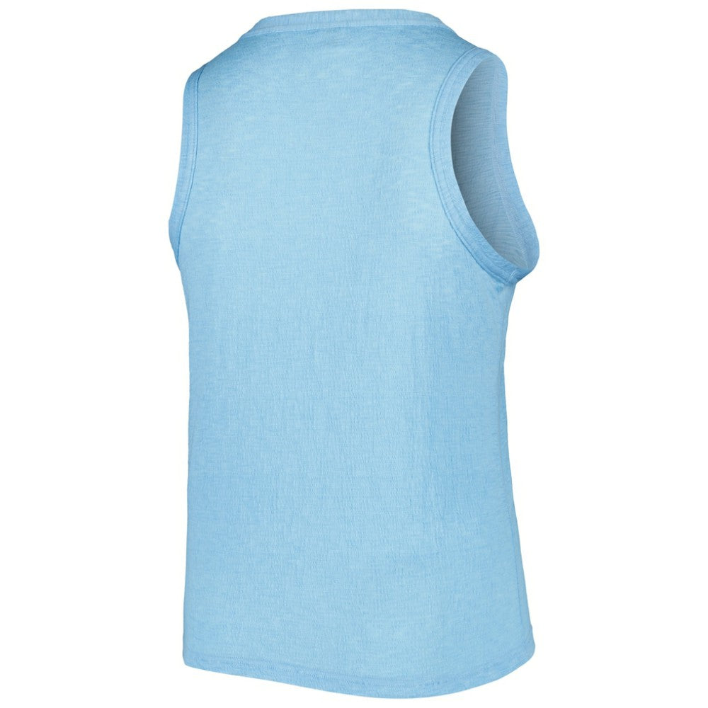 Toronto Blue Jays Soft as a Grape Women's Plus Size High Neck Tri-Blend Tank Top | MLB Sale