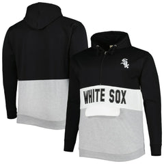 Chicago White Sox Big & Tall Fleece Half-Zip Hoodie | MLB Discount