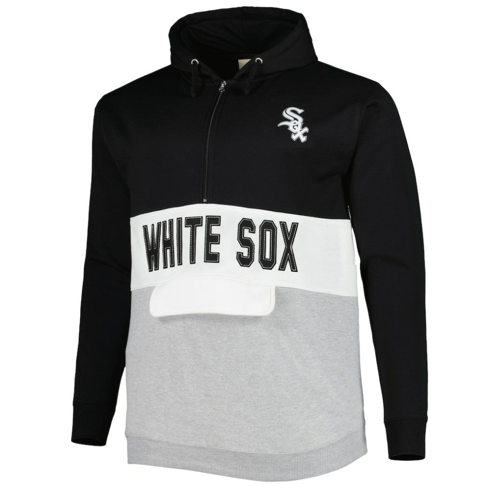 Chicago White Sox Big & Tall Fleece Half-Zip Hoodie | MLB Discount