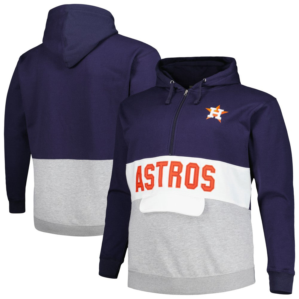 Houston Astros Big & Tall Fleece Half-Zip Hoodie | MLB On Sale