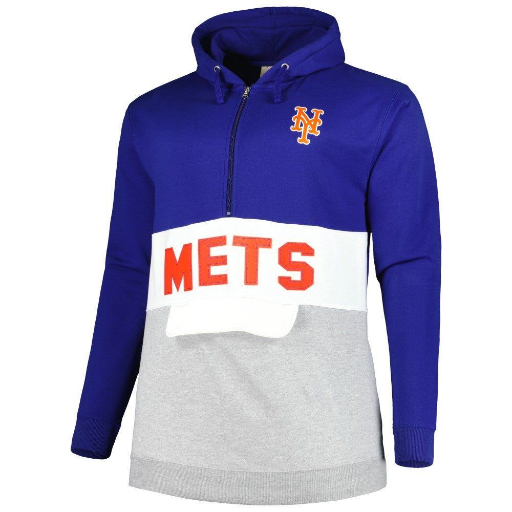 New York Mets Big & Tall Fleece Half-Zip Hoodie | MLB US