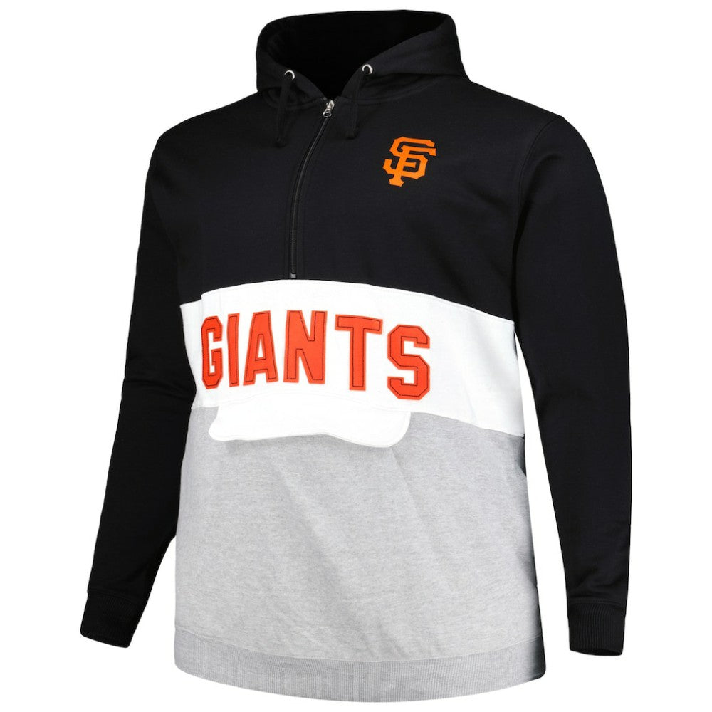San Francisco Giants Big & Tall Fleece Half-Zip Hoodie | MLB Near me