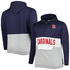 St. Louis Cardinals Big & Tall Fleece Half-Zip Hoodie | MLB Near me