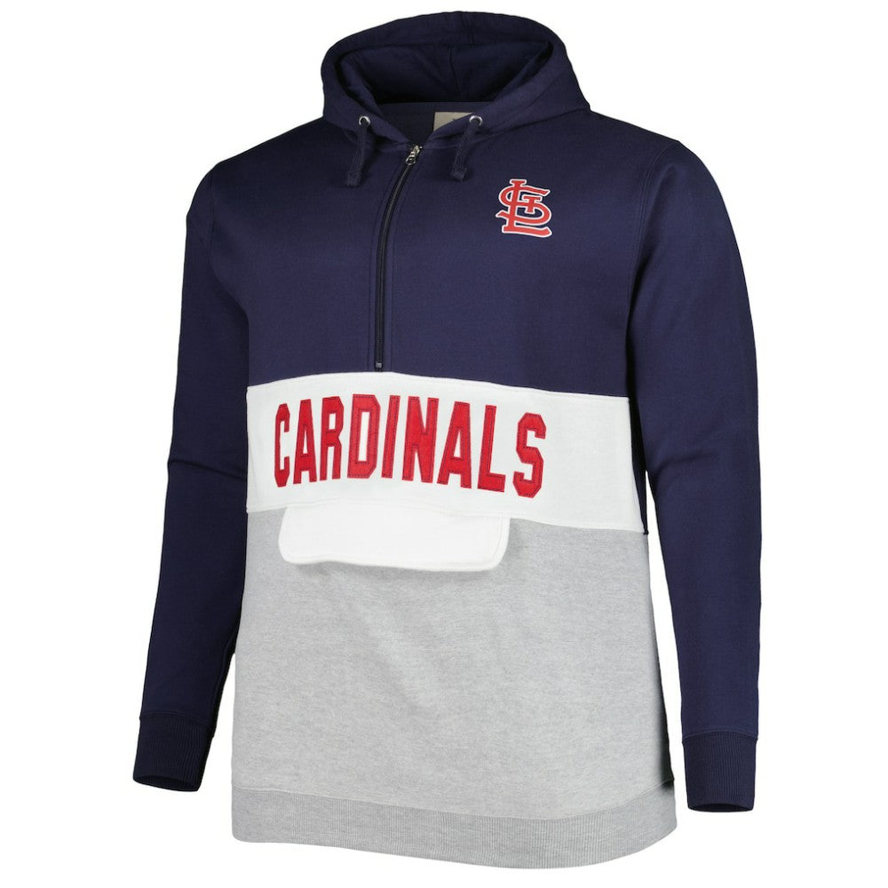 St. Louis Cardinals Big & Tall Fleece Half-Zip Hoodie | MLB Near me