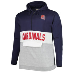 St. Louis Cardinals Big & Tall Fleece Half-Zip Hoodie | MLB Near me