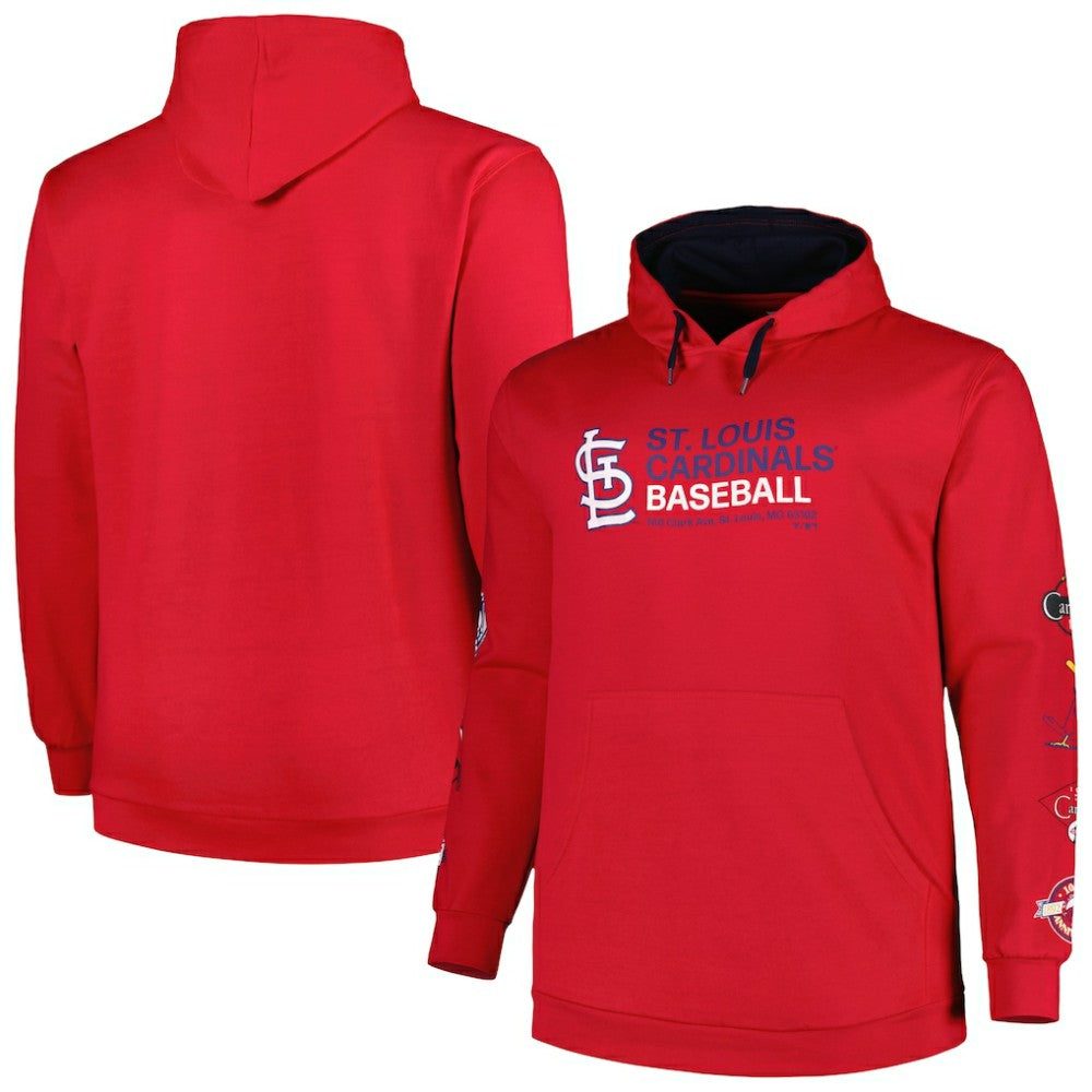 St. Louis Cardinals Big & Tall Fleece Pullover Hoodie | MLB New