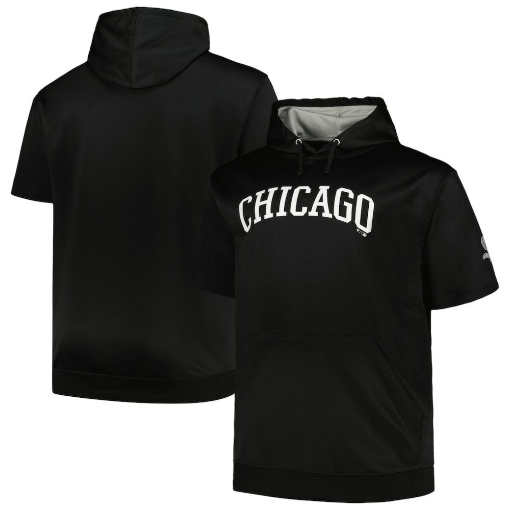 Chicago White Sox Profile Big & Tall Contrast Short Sleeve Pullover Hoodie | MLB Outlet