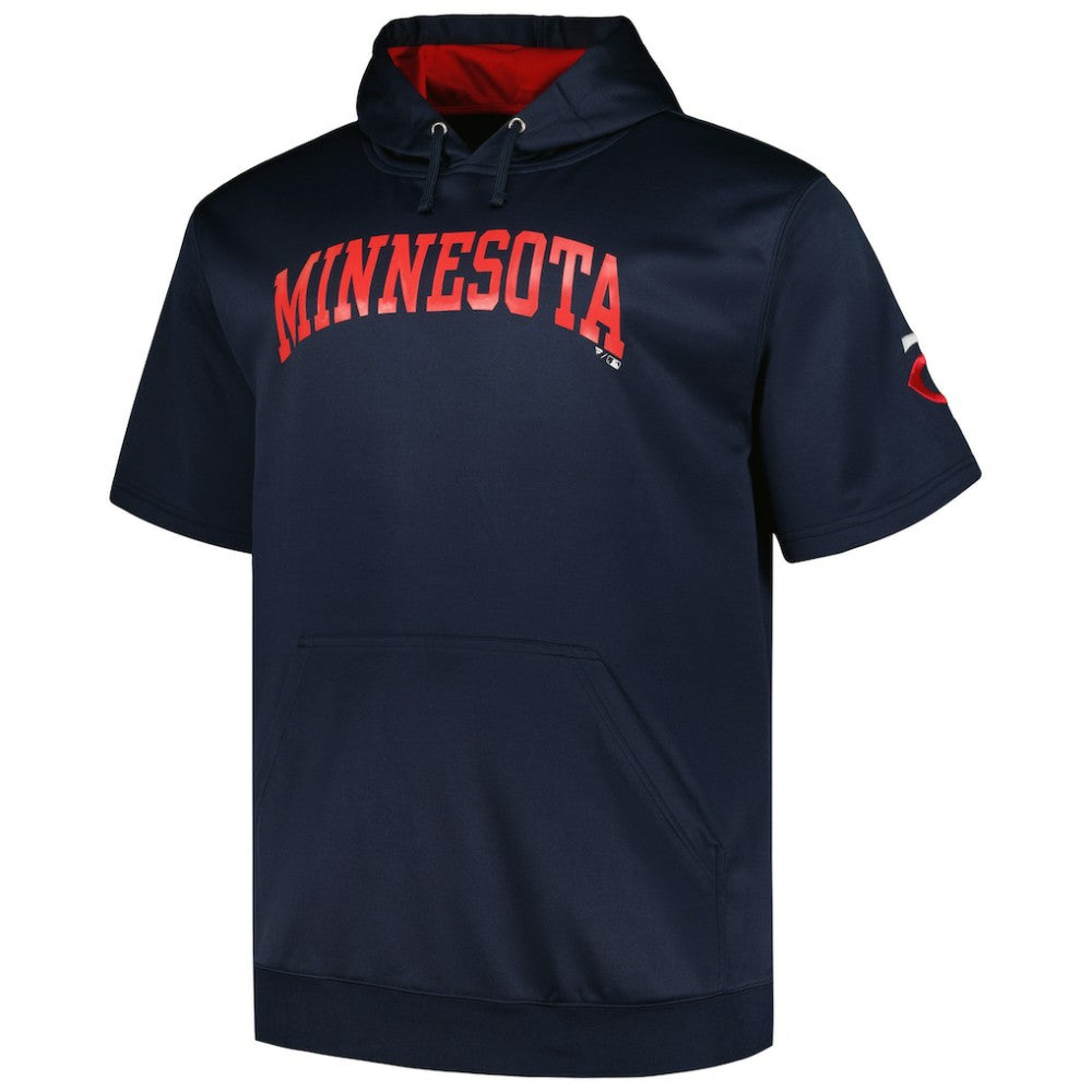 Minnesota Twins Profile Big & Tall Contrast Short Sleeve Pullover Hoodie | MLB US