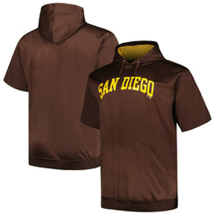 San Diego Padres Profile Big & Tall Contrast Short Sleeve Pullover Hoodie | MLB On Sale