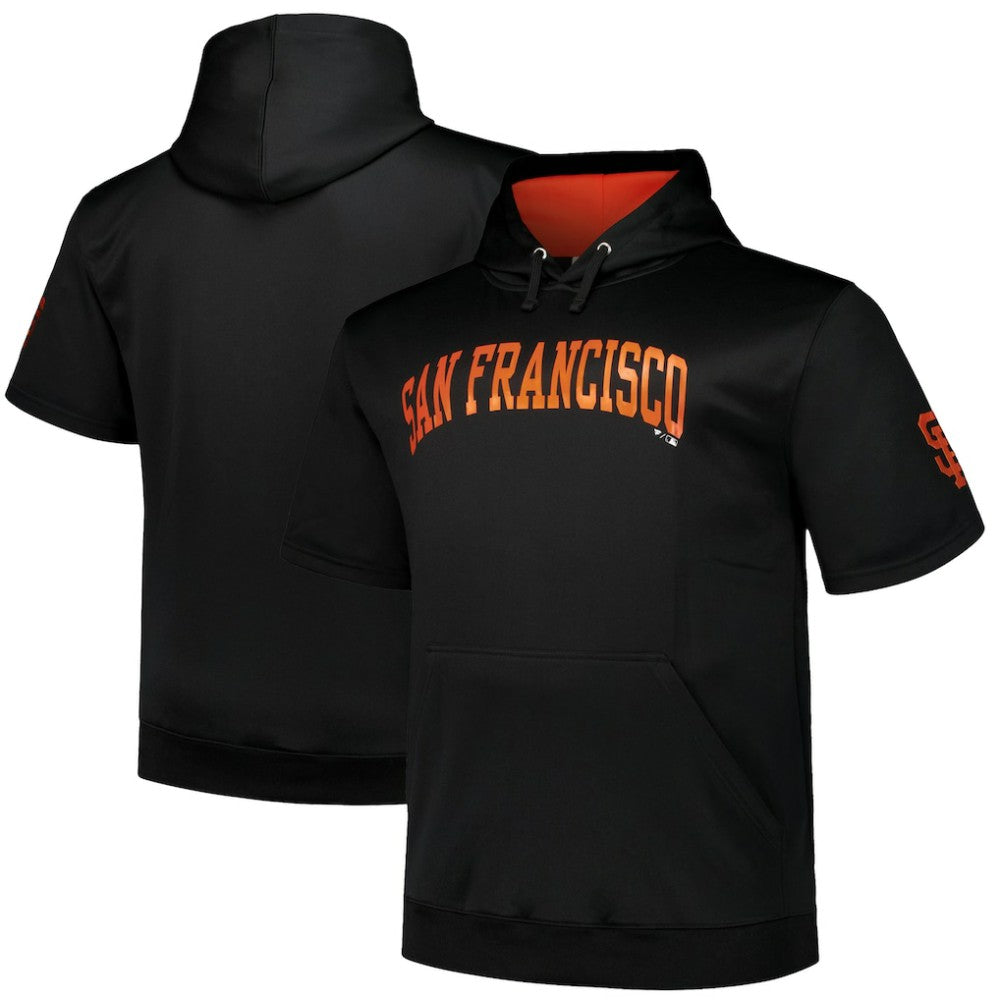 San Francisco Giants Profile Big & Tall Contrast Short Sleeve Pullover Hoodie | MLB Shop