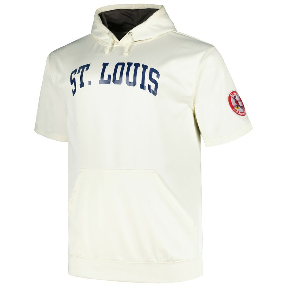 St. Louis Cardinals Profile Big & Tall Contrast Short Sleeve Pullover Hoodie | MLB New