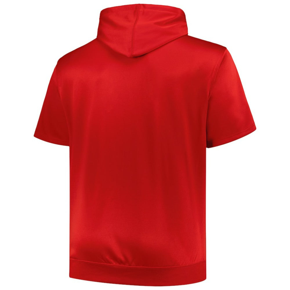 St. Louis Cardinals Profile Big & Tall Contrast Short Sleeve Pullover Hoodie | MLB US
