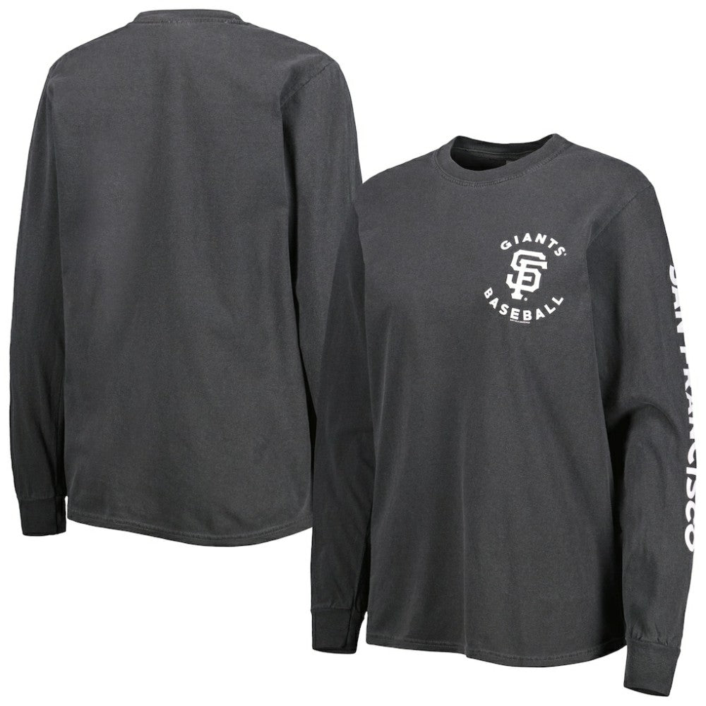 San Francisco Giants Soft as a Grape Women's Team Pigment Dye Long Sleeve T-Shirt | MLB Sale