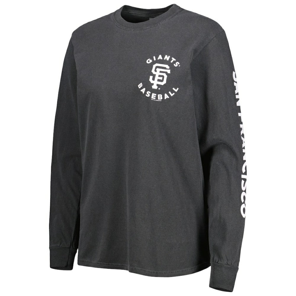 San Francisco Giants Soft as a Grape Women's Team Pigment Dye Long Sleeve T-Shirt | MLB Sale