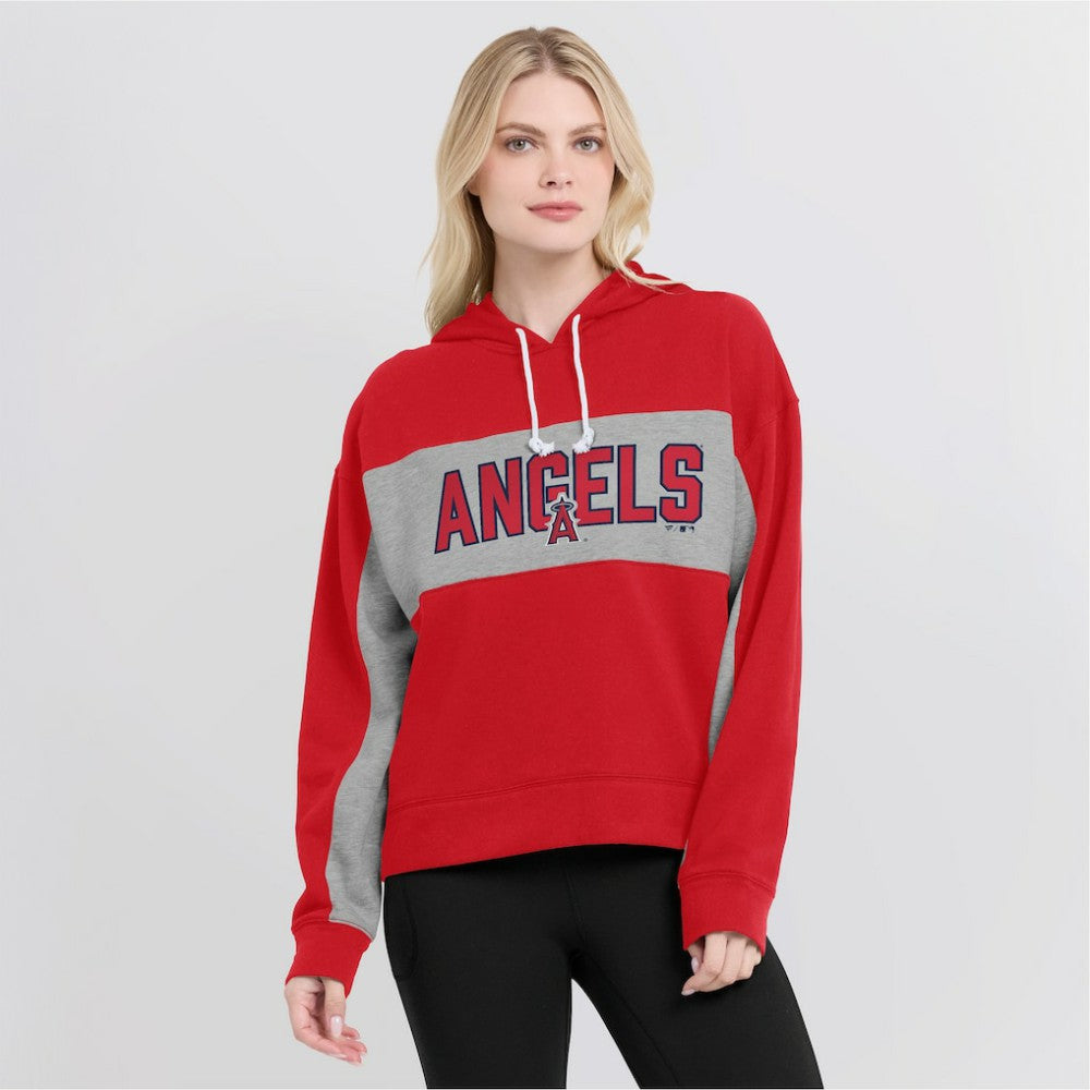 Los Angeles Angels Fanatics Women's Filled Stat Sheet Pullover Hoodie | MLB New