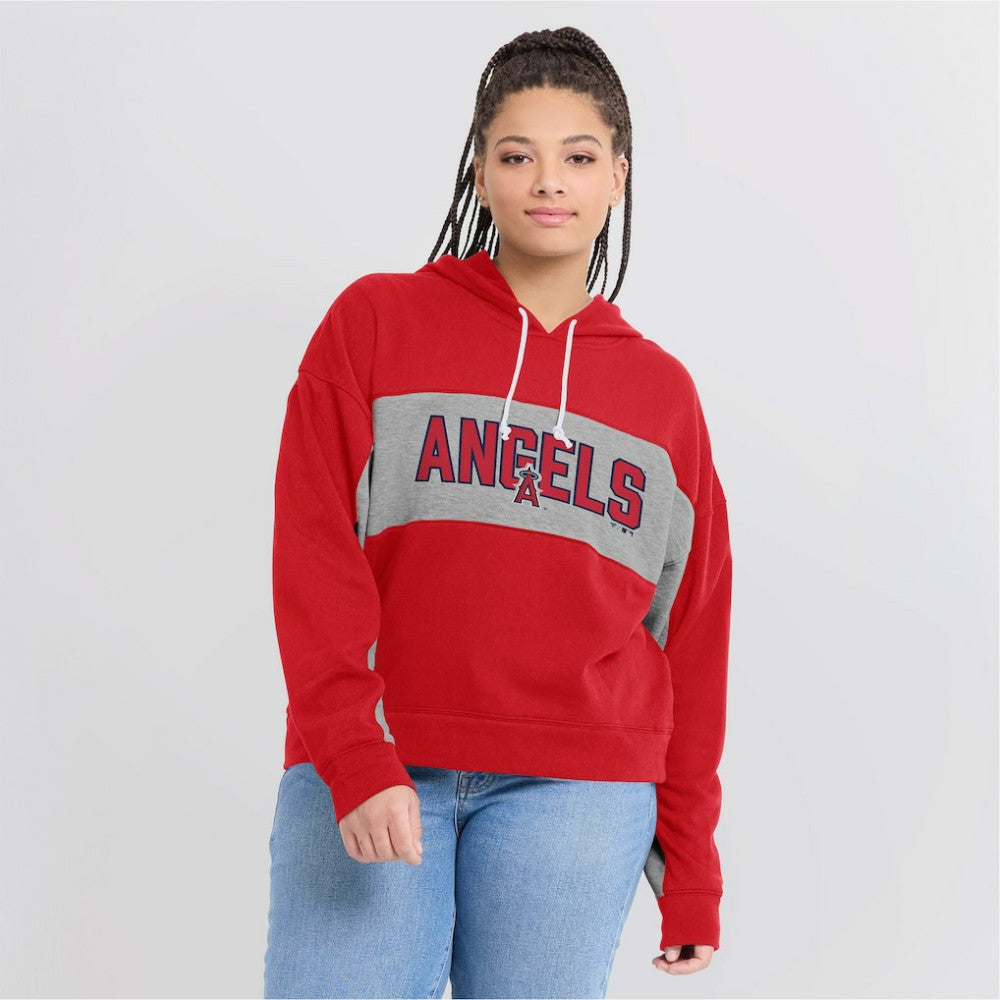 Los Angeles Angels Fanatics Women's Filled Stat Sheet Pullover Hoodie | MLB New