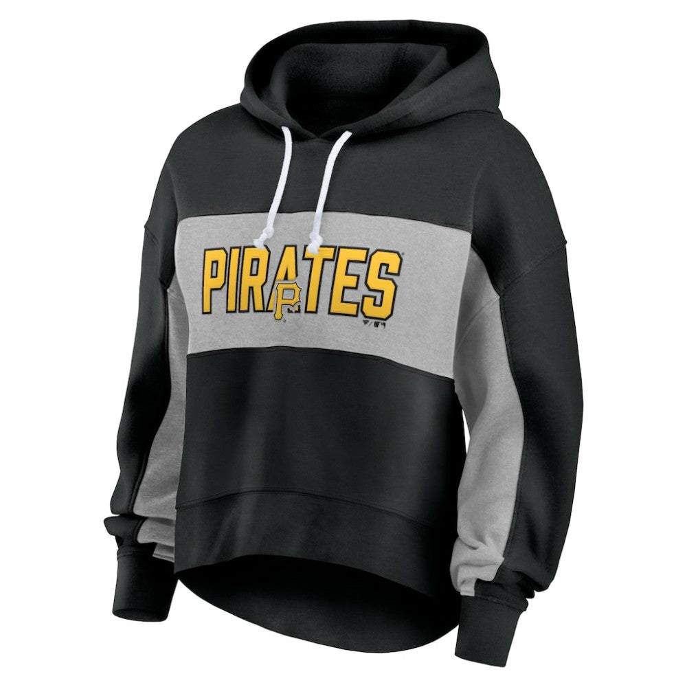 Pittsburgh Pirates Fanatics Women's Filled Stat Sheet Pullover Hoodie | MLB Discount
