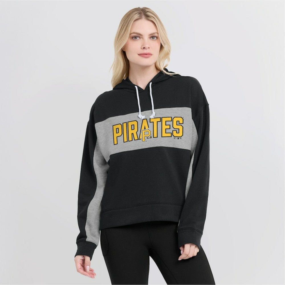Pittsburgh Pirates Fanatics Women's Filled Stat Sheet Pullover Hoodie | MLB Discount