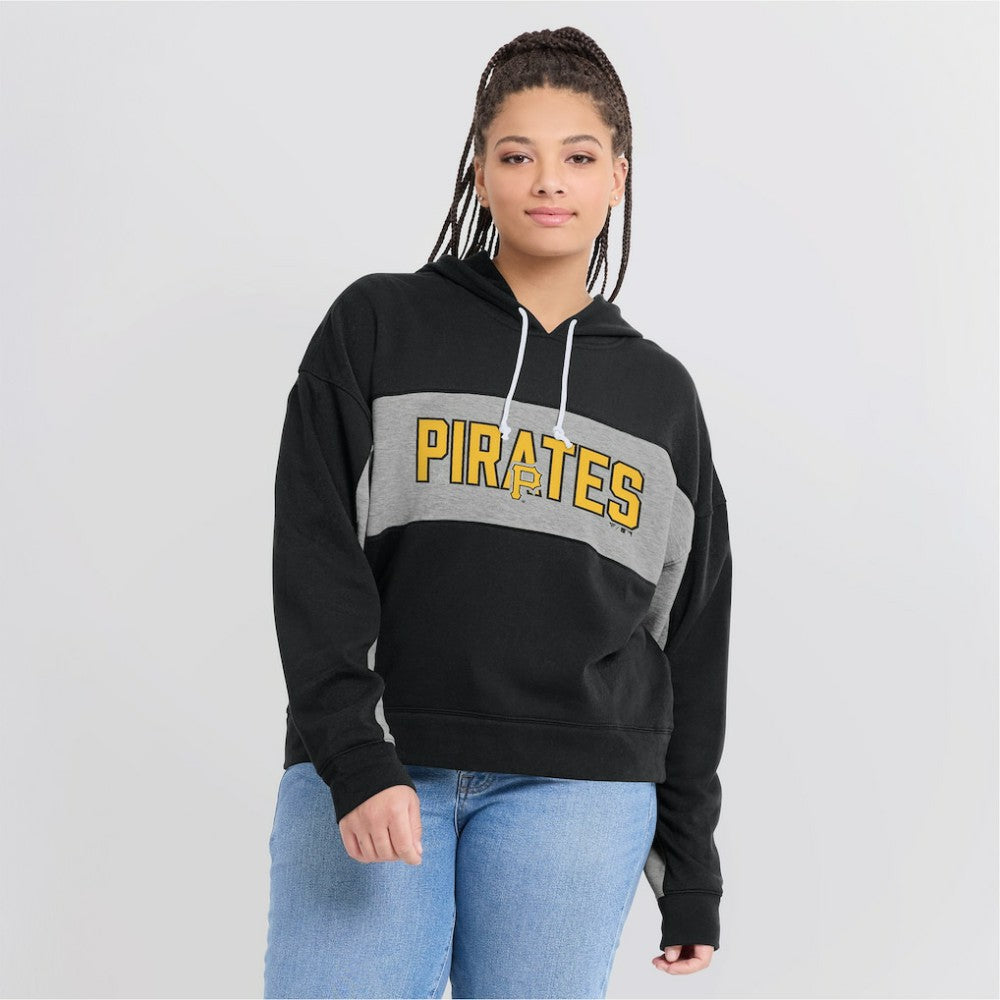 Pittsburgh Pirates Fanatics Women's Filled Stat Sheet Pullover Hoodie | MLB Discount