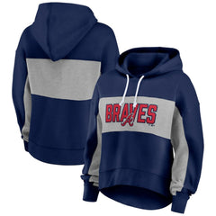 Atlanta Braves Fanatics Women's Filled Stat Sheet Pullover Hoodie | MLB Near me