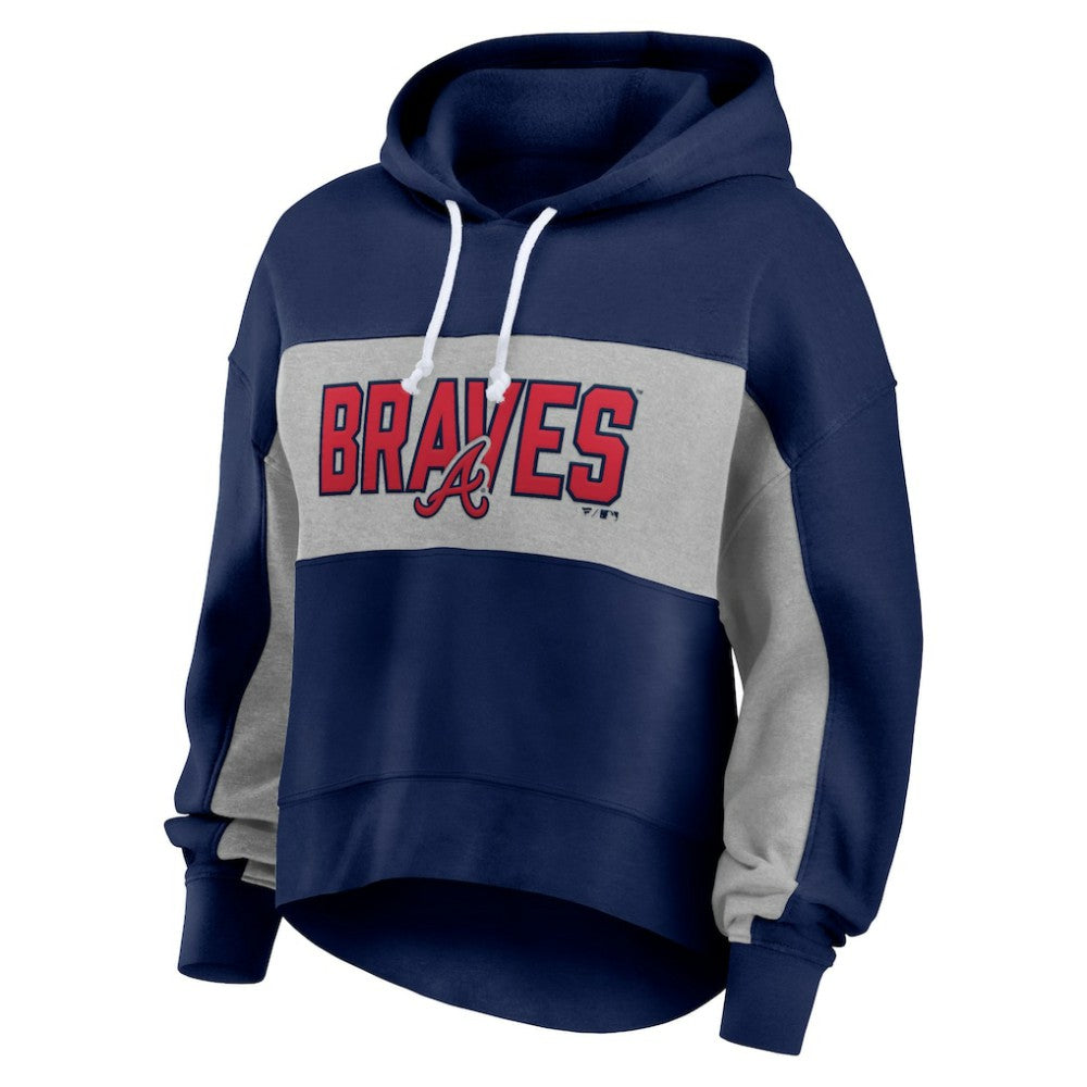 Atlanta Braves Fanatics Women's Filled Stat Sheet Pullover Hoodie | MLB Near me