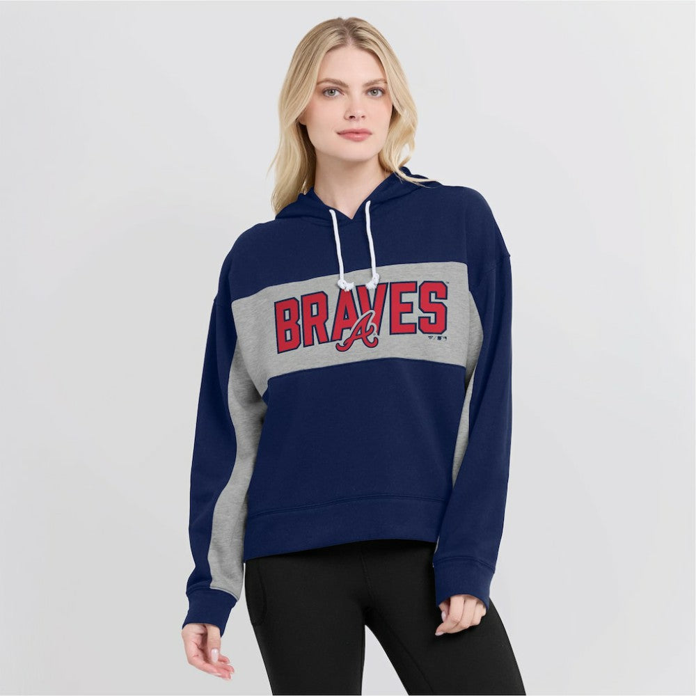 Atlanta Braves Fanatics Women's Filled Stat Sheet Pullover Hoodie | MLB Near me